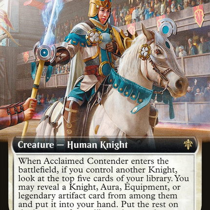Acclaimed Contender (Extended Art) [Throne of Eldraine]