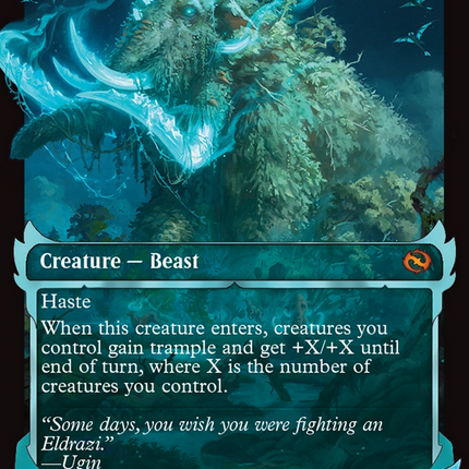 Craterhoof Behemoth (Showcase) [Tarkir: Dragonstorm] Foil