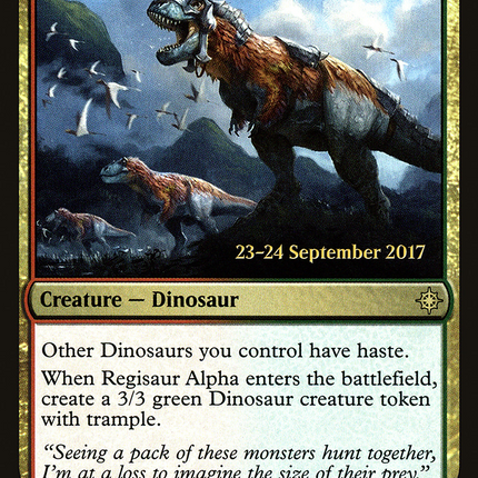 Regisaur Alpha [Ixalan Promos] Prerelease Foil