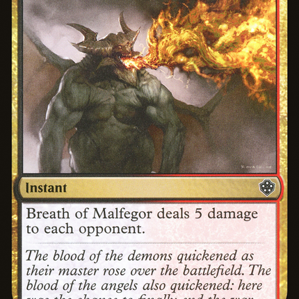 Breath of Malfegor [Starter Commander Decks]