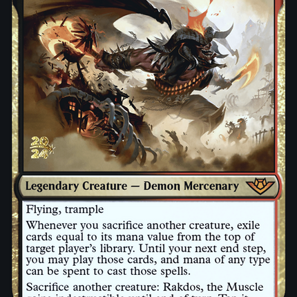 Rakdos, the Muscle [Outlaws of Thunder Junction Promos] Prerelease Foil