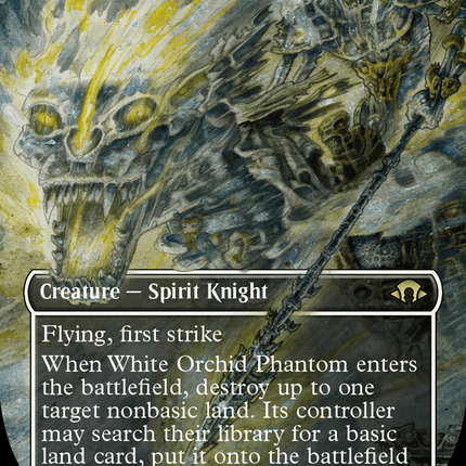 White Orchid Phantom (Borderless) [Modern Horizons 3] Foil