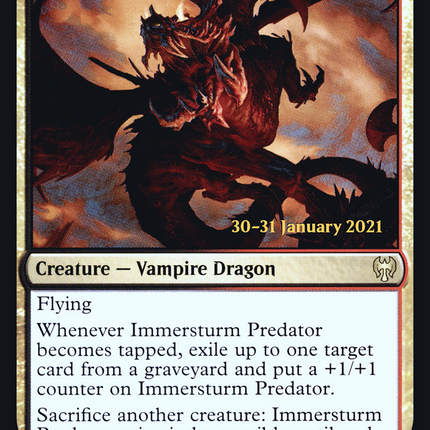 Immersturm Predator [Kaldheim Promos] Prerelease Foil
