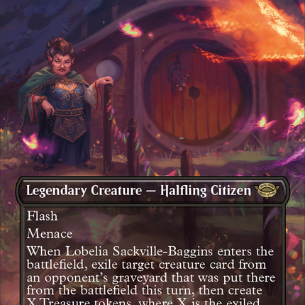 Lobelia Sackville-Baggins (Borderless) [The Lord of the Rings: Tales of Middle-earth] Prerelease