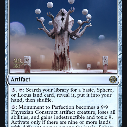 Monument to Perfection [Phyrexia: All Will Be One Promos] Prerelease Foil