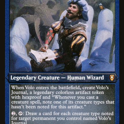 Volo, Itinerant Scholar [Commander Legends: Battle for Baldur's Gate] Etched Foil