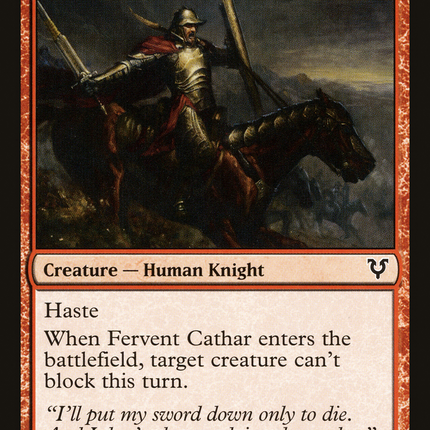 Fervent Cathar [Avacyn Restored]