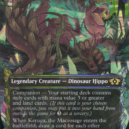 Keruga, the Macrosage (Showcase) (Borderless) [Multiverse Legends] Halo Foil
