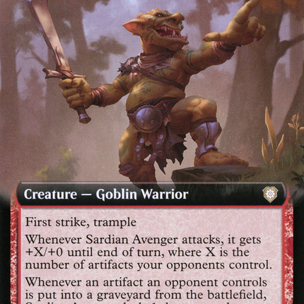 Sardian Avenger (Extended Art) [The Brothers' War Commander]