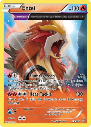 Entei (15) - 15/106 [XY - Ancient Origins] Reverse Holofoil