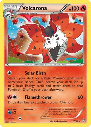 Volcarona (17) - 17/106 [XY - Ancient Origins] Reverse Holofoil
