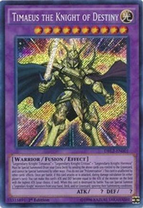 Timaeus the Knight of Destiny (Secret Rare) [DRL2-EN001] 1st Edition