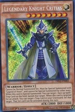 Legendary Knight Critias (Secret Rare) [DRL2-EN002] 1st Edition