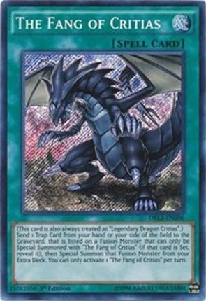 The Fang of Critias (Secret Rare) [DRL2-EN006] 1st Edition