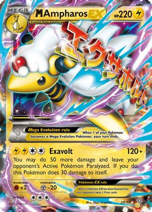 M Ampharos EX - 28/106 [XY - Ancient Origins] Holofoil