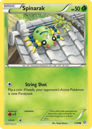 Spinarak - 5/106 [XY - Ancient Origins] Reverse Holofoil