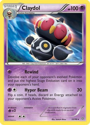 Claydol - 33/106 [XY - Ancient Origins] Reverse Holofoil