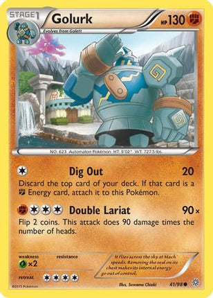 Golurk (41) - 41/106 [XY - Ancient Origins] Reverse Holofoil