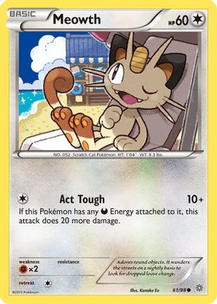 Meowth - 61/106 [XY - Ancient Origins] Reverse Holofoil