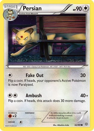 Persian - 62/106 [XY - Ancient Origins] Reverse Holofoil