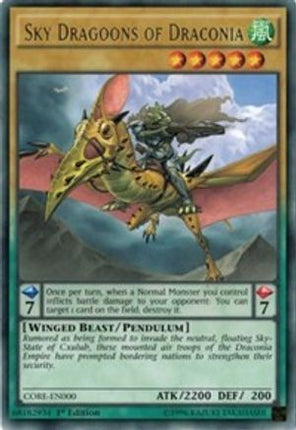 Sky Dragoons of Draconia (Rare) [CORE-EN000] 1st Edition
