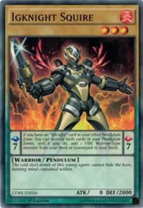 Igknight Squire (Common / Short Print) [CORE-EN026] 1st Edition