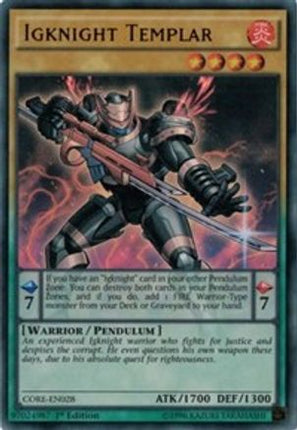 Igknight Templar (Ultra Rare) [CORE-EN028] 1st Edition