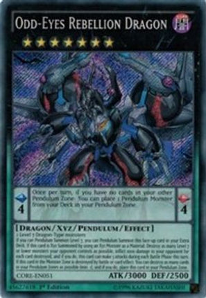 Odd-Eyes Rebellion Dragon (Secret Rare) [CORE-EN051] Unlimited