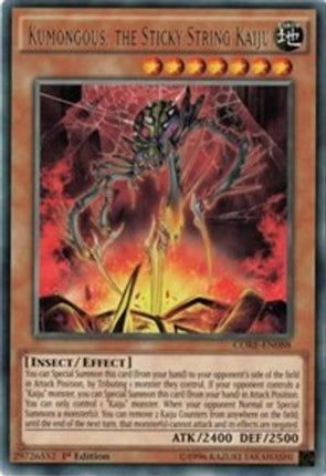 Kumongous, the Sticky String Kaiju (Rare) [CORE-EN088] Unlimited