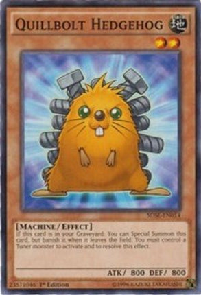 Quillbolt Hedgehog (Common / Short Print) [SDSE-EN014] Structure Deck: Synchron Extreme 1st Edition