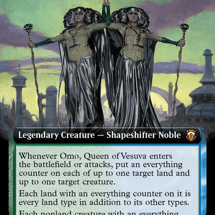 Omo, Queen of Vesuva (Extended Art) [Modern Horizons 3 Commander]