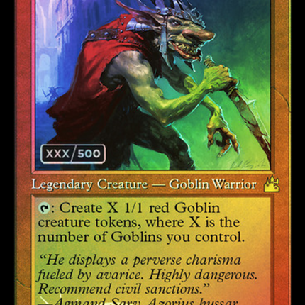 Krenko, Mob Boss (Retro) [Ravnica Remastered] Serialized Foil