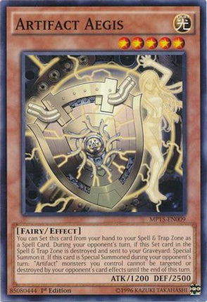 Artifact Aegis (Common / Short Print) [MP15-EN009] 1st Edition