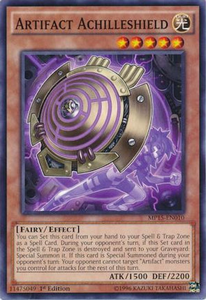 Artifact Achilleshield (Common / Short Print) [MP15-EN010] 1st Edition