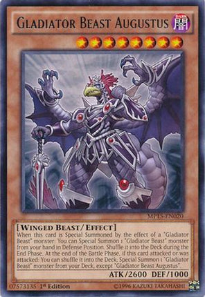 Gladiator Beast Augustus (Rare) [MP15-EN020] 1st Edition