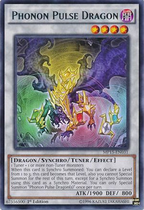 Phonon Pulse Dragon (Rare) [MP15-EN031] 1st Edition