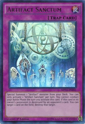 Artifact Sanctum (Ultra Rare) [MP15-EN041] 1st Edition