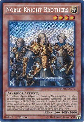 Noble Knight Brothers (Secret Rare) [MP15-EN046] 1st Edition