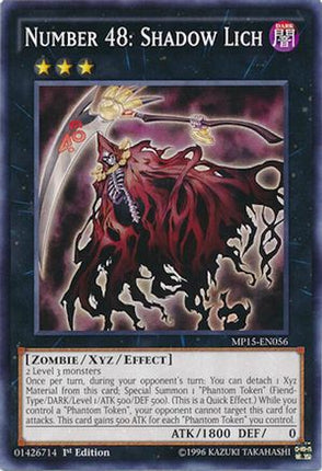 Number 48: Shadow Lich (Common / Short Print) [MP15-EN056] 1st Edition