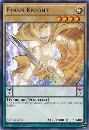 Flash Knight (Rare) [MP15-EN058] 1st Edition