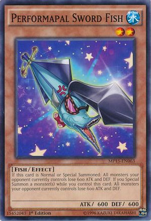 Performapal Sword Fish (Common / Short Print) [MP15-EN063] 1st Edition
