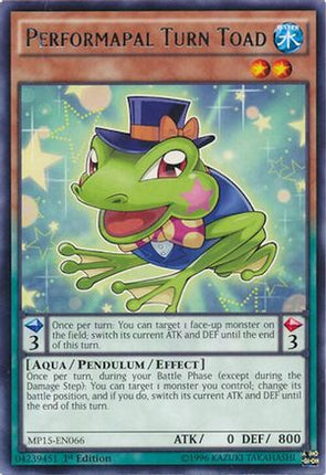 Performapal Turn Toad (Rare) [MP15-EN066] 1st Edition