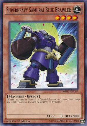 Superheavy Samurai Blue Brawler (Common / Short Print) [MP15-EN067] 1st Edition