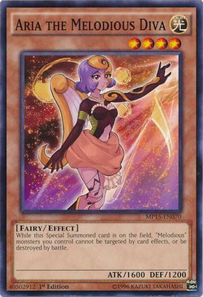 Aria the Melodious Diva (Common / Short Print) [MP15-EN070] 1st Edition