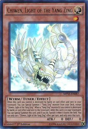 Chiwen, Light of the Yang Zing (Ultra Rare) [MP15-EN087] 1st Edition