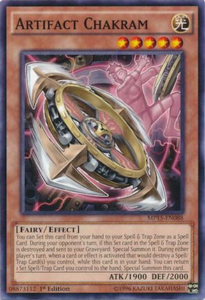 Artifact Chakram (Common / Short Print) [MP15-EN088] 1st Edition