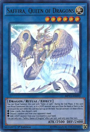 Saffira, Queen of Dragons (Ultra Rare) [MP15-EN095] 1st Edition