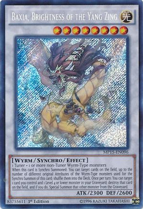 Baxia, Brightness of the Yang Zing (Secret Rare) [MP15-EN096] 1st Edition