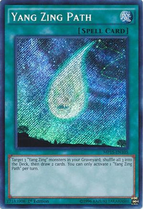 Yang Zing Path (Secret Rare) [MP15-EN105] 1st Edition