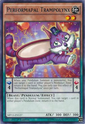 Performapal Trampolynx (Rare) [MP15-EN127] 1st Edition